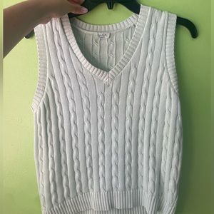 Light green sweater vest